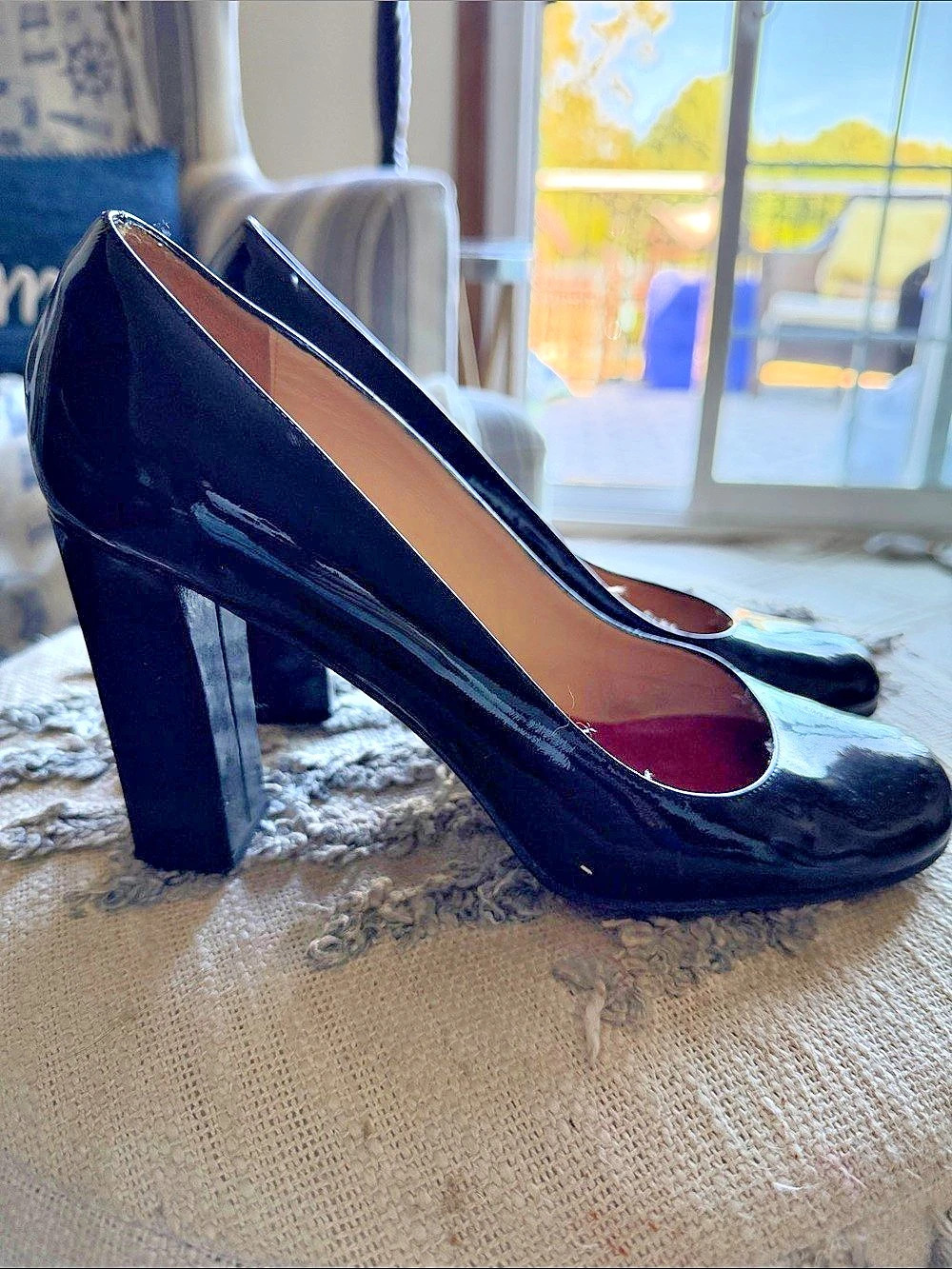 Kate Spade Black Patent Heels US 9